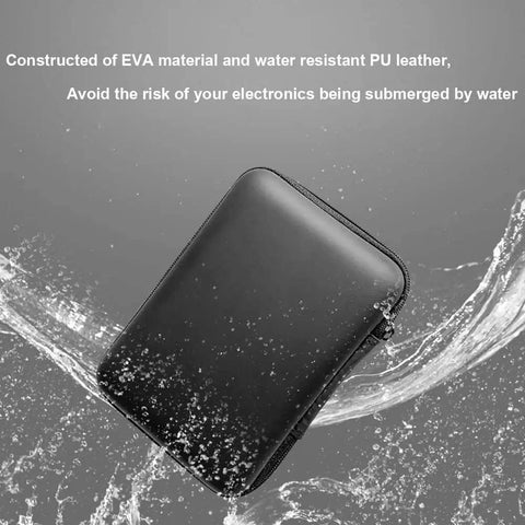 Badass Rugged Hard Drive Case For Portable SSD And HDD Universal Storage Organizer Pouch with water resistant design.