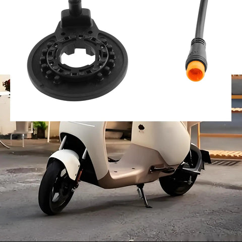 Left Side E Bike Pedal Assist Sensor Replacement With 3 Pin Waterproof Plug PAS Sensor F12L 12 Magnets Dual Hall Sensor For E Bike Conversion And Upgrades