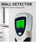 Gold Detector, SH201 Metal Detector Stud Finder Wall Scanner LCD Display for Treasure Hunts device showing LCD screen on wall.