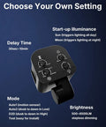 Control panel for Motion Sensor Flood Lights for Outdoor, 270° Hardwired Security Light,2Pack with various settings.