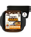 Hybrid Ramen Cooker For Microwave Ramen In Minutes, Perfect For Korean Ramen, Small Kitchen Or Office, Dishwasher Safe, BPA Free, 6 Pack