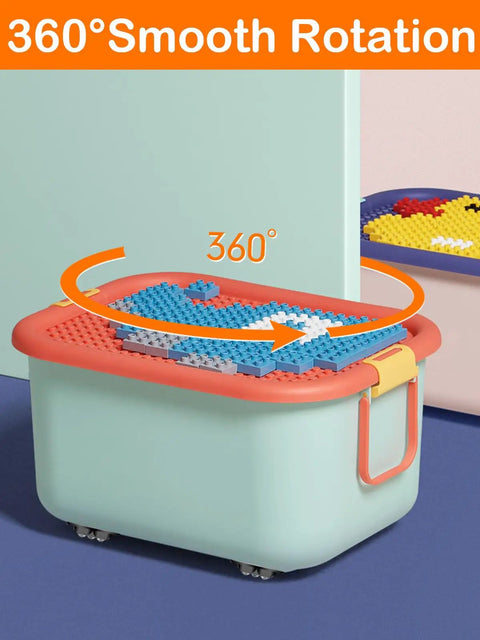 Storage bin on 12 Pack Mini Appliance Caster Wheels With 360 Degree Rotation Self Adhesive Swivel Casters, smooth glide movement