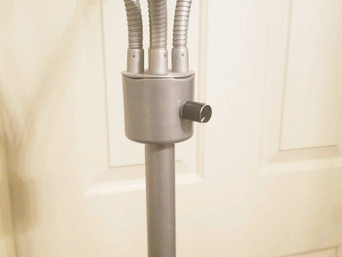 Installed black knob from the 4-Pack Lamp Rotary Power Switch Knobs Aluminum Build Durable Replacement Parts In Black Or Silver for Smooth, Precise Lamp Control and Quick Swap Great for DIY Installations.