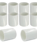 Beefy Three Quarter Inch PVC Pipe Coupling Connector Slip Socket Fitting For Quick No Fuss Install In Home Or Industrial Plumbing Pack Of 10