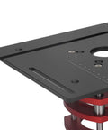 Straight Shooter Router Table Lift System With Firm Fix Grip For Universal Router Bases 64 To 66 Mm DIY Woodworking fixture side view