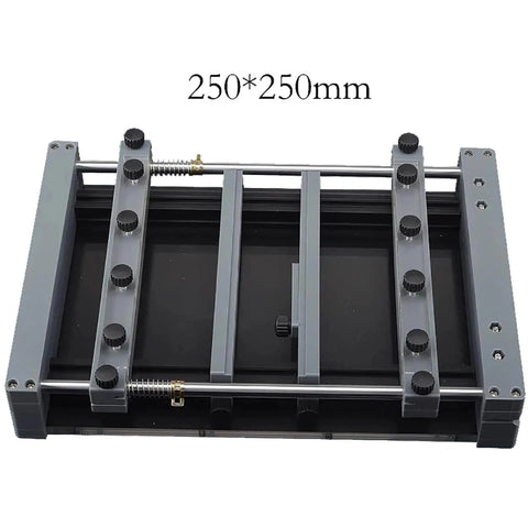 Manual Desktop Solder Paste Screen Printer For SMT PCB Prototyping, 250x250mm Stencil Printer, high precision frame with clamping rods
