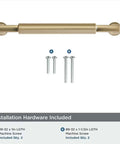 2 Pack 10 Inch Champagne Bronze Cabinet Pulls Heavy Duty Solid Handles with installation screws included