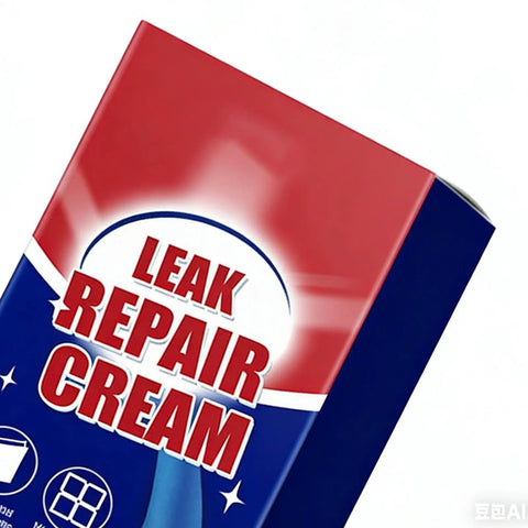 Transparent Waterproof Sealant Rapid Dry Spray Plugs Any Crack No Sweat Forms An Invisible Polymer Barrier on a red and blue cream box.