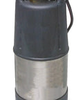 Heavy-Duty 7/10 HP Sump And Sewage Pump Kicking Butts On Basement Water Buildup And Effluent Jobs Comes With 50-Ft Cord 2-Inch NPT Discharge 120V And 38-Ft Max Head Rating Built For Your Property Needs in black and stainless steel design.
