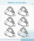 Beefy Stainless Steel Climbing Anchor Bolt Hangers 6 Pack 25kN Load Capacity Built For Rock Climbing Mountaineering And Outdoor Adventures