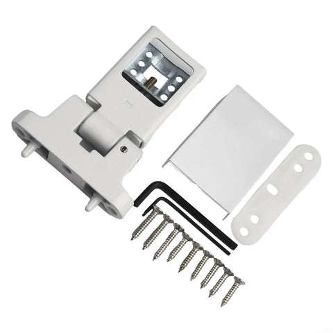 Heavy Duty Zinc Alloy Flag Hinge For Left Or Right Swing Installation Smooth Operation Built Tough with screws and tools.