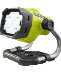 Hybrid LED Work Light With Color Range 2700K To 5000K, 18V One Plus Compatible, Rotating Head shown on flexible aluminum stand
