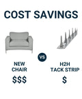 Heavy Duty 17 Inch Upholstery Tack Strips 5 Pack Premium Metal Trim Nails For Furniture Fabric Securing Hidden Fasteners comparison image