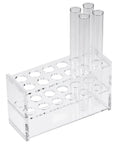 Clear Acrylic Test Tube Rack With Twelve Sockets For 10ML Tubes Plastic Centrifuge Tube Holder Stand All In One Lab Organizer