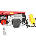 Built Tough 1500 Lb Overhead Electric Hoist Lift Crane For Garage Engine Work, Remote Control Winch, Durable Construction