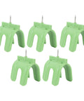 Top Tier 5-Piece Drywall Marking Tool Set For Electricians And DIY Pros To Nail Electrical Outlet Positions Fast With Clean Cuts And Zero Guesswork On Wall Layout Projects. Green ABS markers with pins for accurate outlet placement.