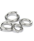 316 Stainless Steel Spring Lock Washers Set For Bolts M1.6 To M30, Split Ring Elastic Washers, Vibration Proof Locking, Corrosion Resistant Marine Grade, Complete Sizes Kit Including M16 And 10 Pieces Heavy Duty, four split lock washers