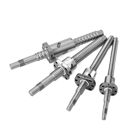 Beefy Heavy Duty Left-Hand Thread Ball Screw With Nut SFU2505 25mm Diameter 5mm Pitch Machined Ends BK20 BF20 close-up