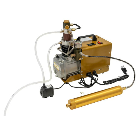 Subiudzzh 1.8kw High Pressure Air Compressor Pump With Freestanding Design And Power Cord Ideal For Scuba Diving Tank Filling Industrial Pipeline Testing And Fast Tire Inflation Featuring Copper Motor Steel Shell For Top Performance And Durability