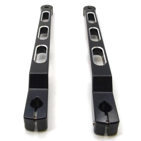 Extended 9.84 Inch Heel Toe Shifter Lever Fits Harley FL Softail 1986 And Up Touring Road Glide Electra Glide Road King And 2008 And Up Trike Tall Rider Friendly Black, pair