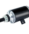 Black marine starter for outboard motors, side view. Beefed Up Marine Starter For 40 50 60 65 70 75 HP Outboard Motors Compatible With Evinrude.