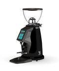 Sleek Black Espresso Grinder Built With Fast 65mm Flat Burrs And A Snappy Touchscreen for precise coffee measurements.