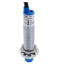 Inductive Proximity Switch Sensor LJ12A3-4 PNP/NPN 4mm Sensing Distance Built Tough Plastic Metal Housing With Smooth Onoff Control For Stable Circuit Switching, Ideal For Industrial Automation, Robotic Arms, And Conveyors. Cylindrical threaded metal sensor with blue plastic cap