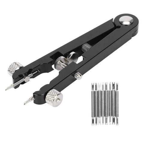 All-In-One Watch Spring Bar Removal Tool Set With Pliers And V Type Pins, 8-Pin Band Removal Kit For Easy Strap Swaps