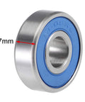 S608-2RS Deep Groove Ball Bearings 8mm x 22mm x 7mm Double Sealed 440C Stainless Steel 2 Pack, 7mm width