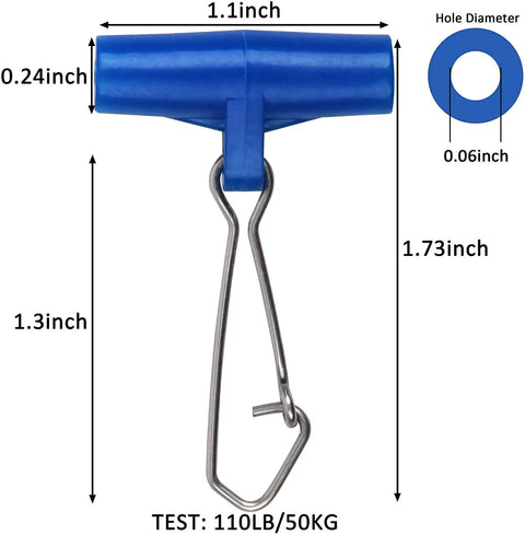 Built Tough Heavy Duty Fishing Line Sinker Slide With Duo Lock Snap, Stainless Steel Swivel Snap Quick Change Sinker Slider For Catfish Rig, Striper, Surf Fishing, Freshwater And Saltwater