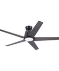 60 Inch Ceiling Fan With LED Light And DC Motor Five Blades Oil Rubbed Bronze Damp Rated For Indoor Outdoor Use Reversible Quiet Motor