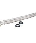 WaterFlex 24 Inch Water Heater Connector 1-1/4 In FIP X 1-1/4 In FIP Stainless Steel Corrugated Supply Line with gaskets