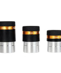 4mm 10mm 23mm Telescope Eyepiece Set With Fully Coated Optics, wide 62-degree FOV, 1.25-inch barrel; three eyepieces