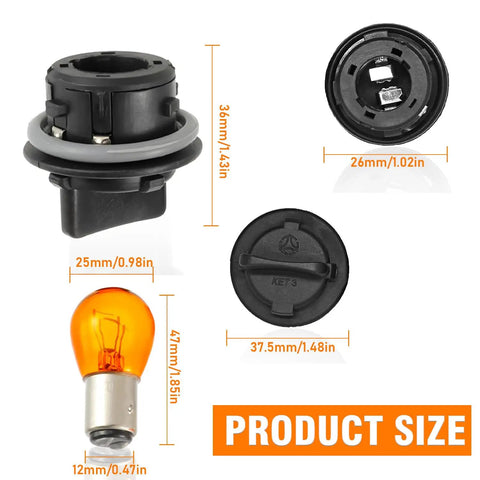 Front Turn Signal Lamp Socket With Bulb Kit for Kia Soul Forte Sonata size details
