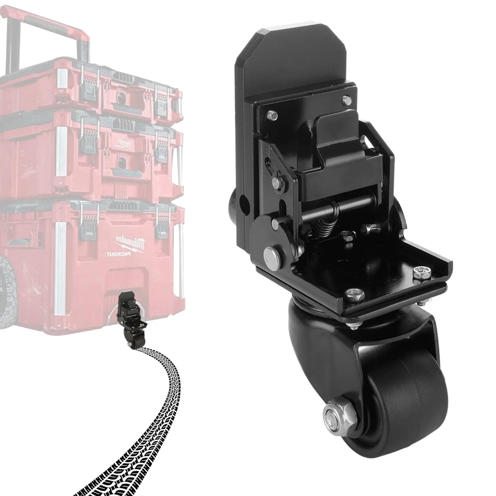 Tool Box Caster Riser Kit Front Caster Wheel Kit for Easy Transport