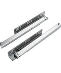Heavy Duty Full Extension Cabinet Drawer Slides Undermount Style With Ball Bearings in silver, ideal for smooth drawer gliding.