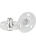Badass M6 Brad Hole Tee Nuts 24 Pack Heavy Duty Carbon Steel round base screw in T Nuts with flanged female thread inserts.
