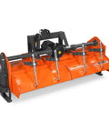 Heavy Duty 80 Inch Rotary Tiller For 40 To 80 HP Tractors With 3 Point Cat II Hitch. Gear driven transmission, slip clutch shown.