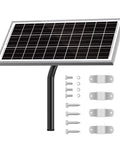 15W 12V Solar Panel For Automatic Gate Openers Fits Mighty Mule Systems No Fuss Plug And Play Charger Kit with mounting hardware