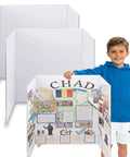 36 By 48 Inch Trifold Poster Board White Corrugated Pack Of 2 For Presentations Science Fairs School Projects And Event Displays