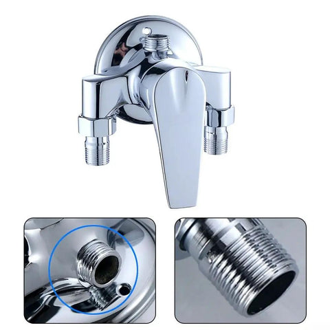 Modern Universal Ch Shower Mixer Faucet Deck Mount Hot & Cold Water Sink T & Shower Fixtures for ContemporaBathrooms and Kitchens close-up view.