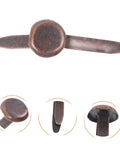 50 Pack Miniature Metal Fasteners and Close Pins for Scrapbooking Card Making, shown in detail for craft projects.
