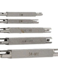 Grab This Awesome 5 Piece Broken Head Taps Set With Double Ended Design To Extract Screw Threads For M3 M5 M6 M8 And M10 Sizes Made From Durable Alloy Steel Perfect For Auto Repair Or Home Workshop DIY Tasks Today. Alloy steel double-ended broken tap extractors, M3-M10, 5-piece set