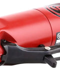 Red Air Die Grinder Tool 0.63 HP 27 000 RPM Quarter Inch Collet Straight Head Heavy Duty Pneumatic Grinder for detailing.