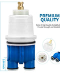Pressure Balance Shower Cartridge For 1300 1400 Series Tub And Shower Valves 1993 2007 Replacement Part with dimensions and details