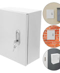 Weatherproof Wall Mounted Electrical Enclosure Box 250x300x140mm Thickened Metal Cabinet For Outdoor Power Distribution And Safe Circuit Control