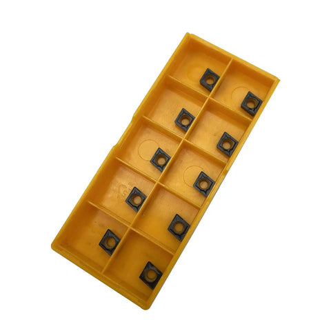 CCMT060204 Indexable Carbide Turning Insert For Lathe And Boring Bar Coated With TiCN Al2O3 For Cast Iron Turning, 10 Piece Pack