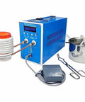 Pro Heavy Duty High Frequency Induction Heater And Metal Smelting Furnace 6000W with water-cooled unit and digital display.