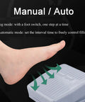 Foot controlling manual and auto filling mode of High Performance Double Head Peristaltic Pump Liquid Filling Machine.