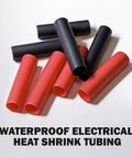 XT60 Connector Set With Heat Shrink Tubing, 5 Pairs; red and black waterproof electrical heat shrink tubes displayed.